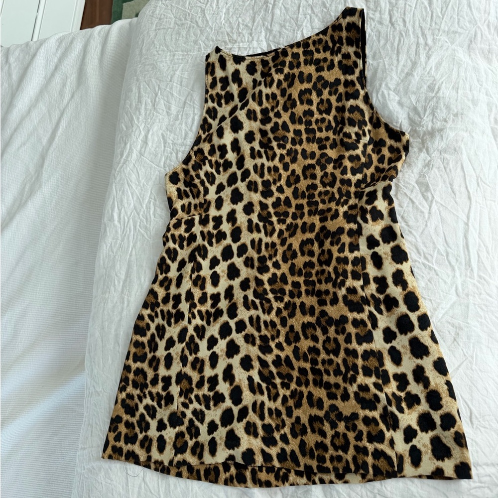 ZARA LEOPARD SHIFT DRESS